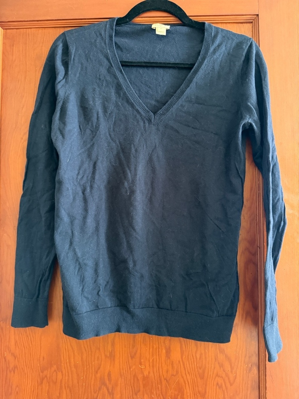 J. Crew Factory Navy V-Neck Sweater Size Medium